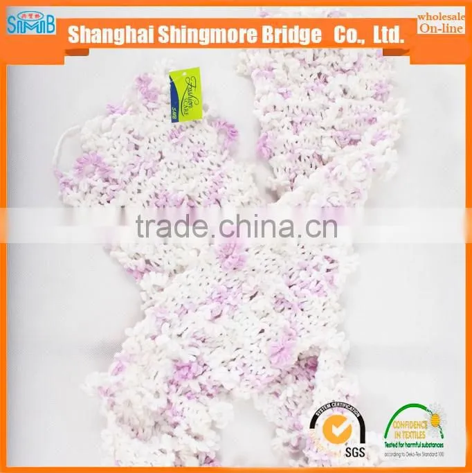 China novelty flower yarn supplier hot wholesale scarf fusion yarn for yarns knitting