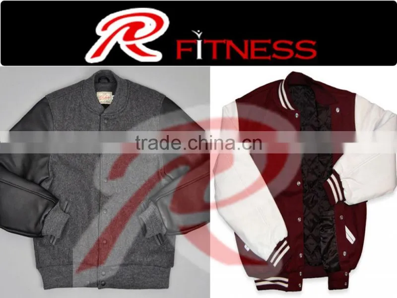 wool varsity jacket , leather sleeves varsity jackets wool body, Professional Varsity Jackets for Men
