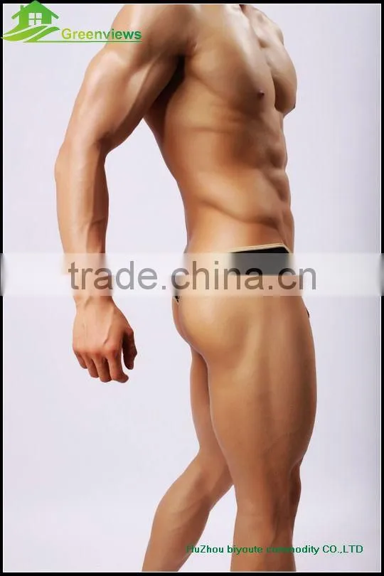 Gauze men underwear in thongs jock strap photo of transparent gauze mens sexy underwear thongs g-string