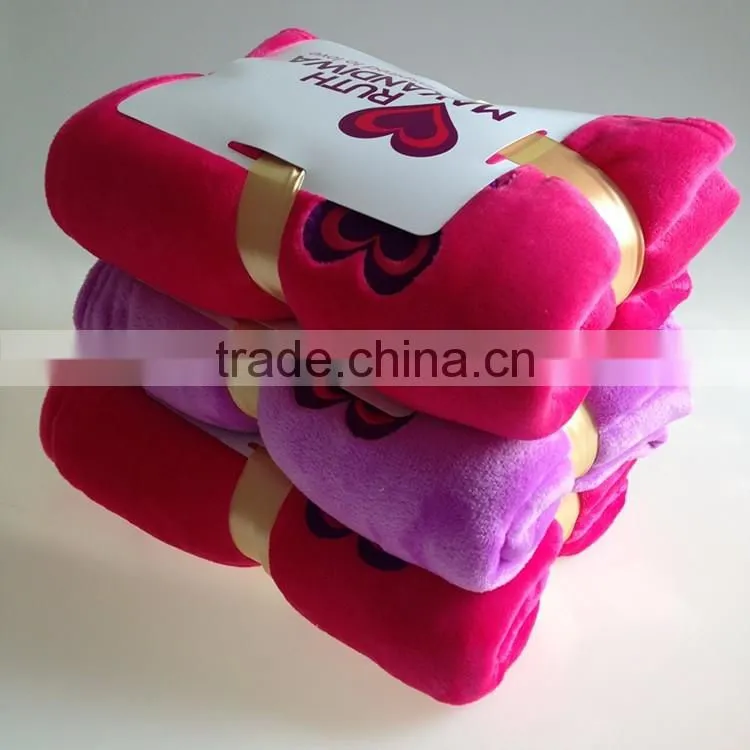 Fleece blanket polyster thermal print