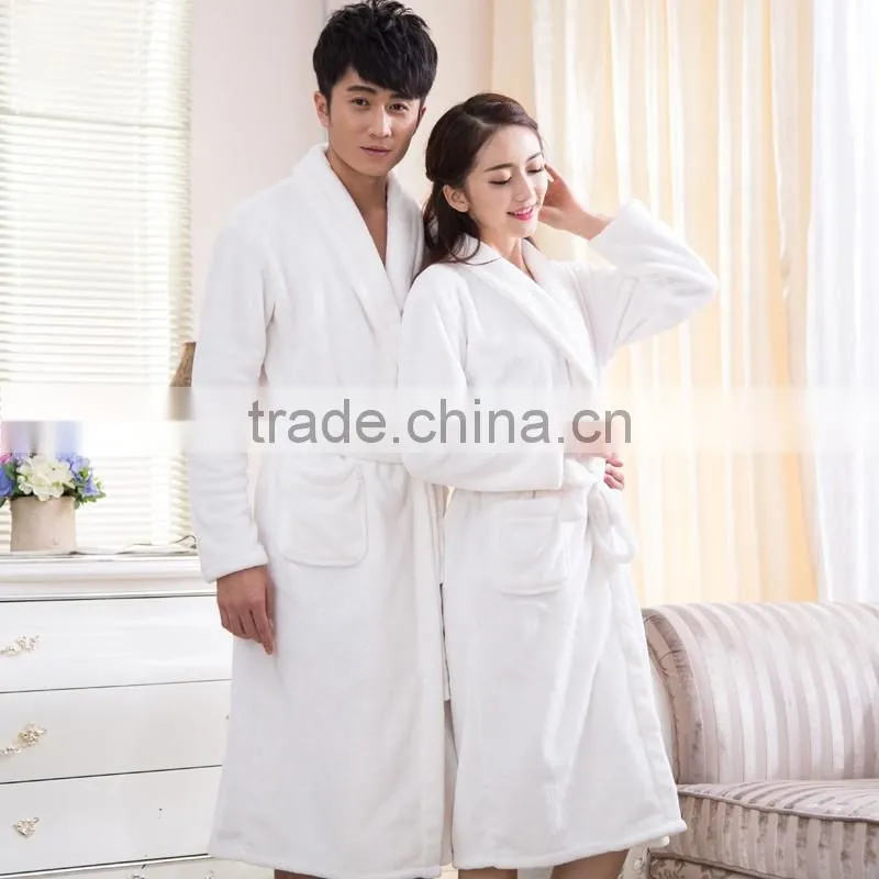 microfiber coral velvet bathrobes for women