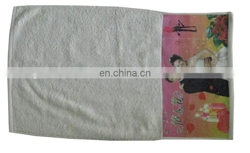 100%polyestery Sublimation white towel