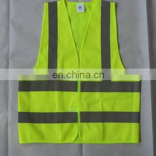 100 polyester safety fluorescent reflective jacket
