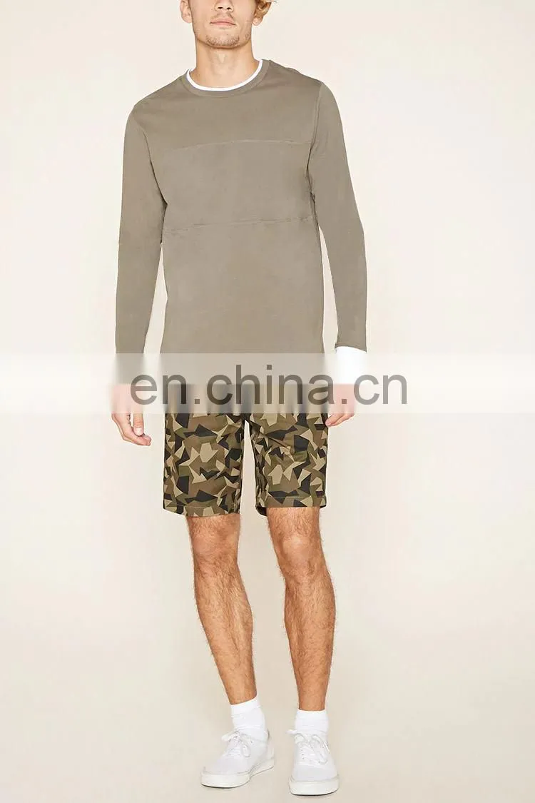 China Wholesale Custom Mens Casual Print Cotton Shorts