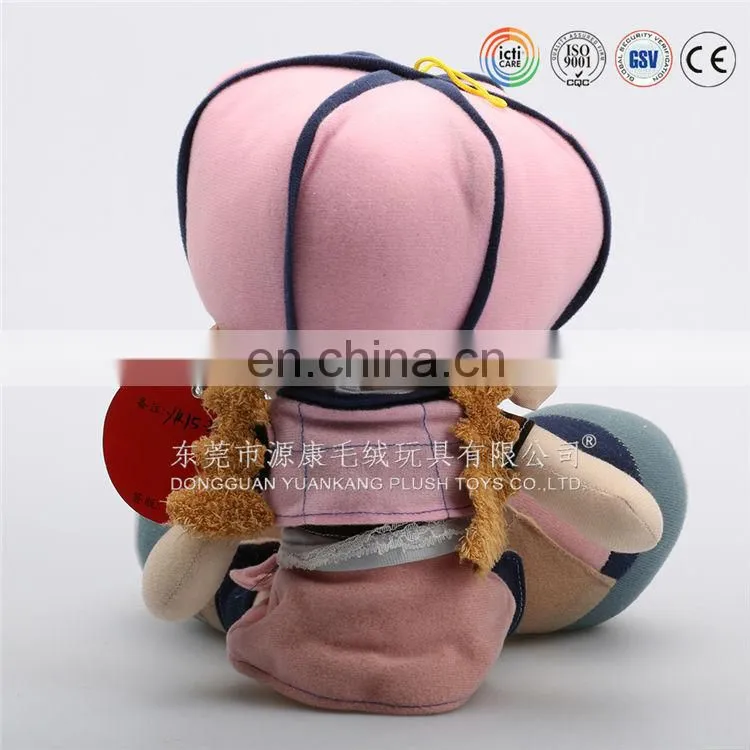 3d face plush doll,3d face with plush toy