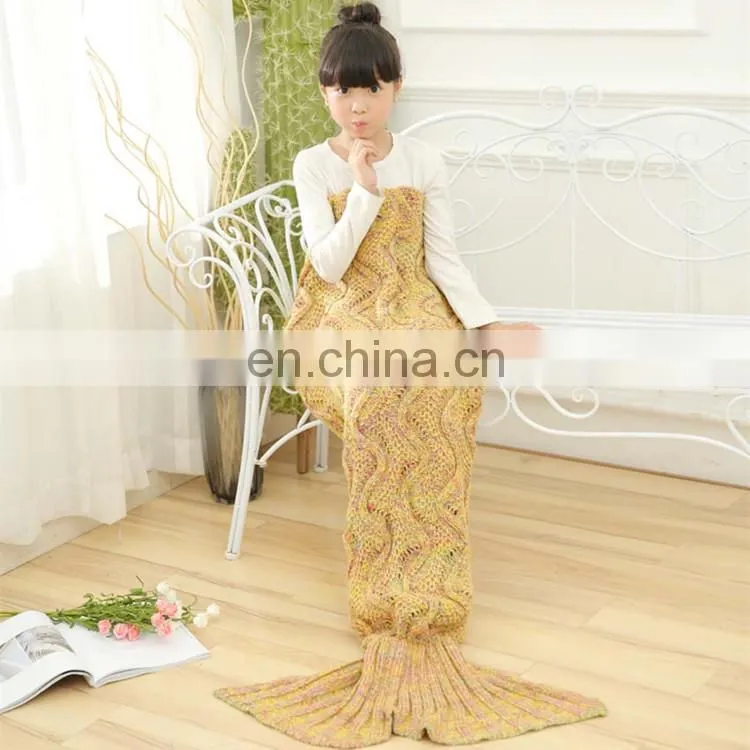 Cute children on sale sleeping bag warm mermaid tail blanket