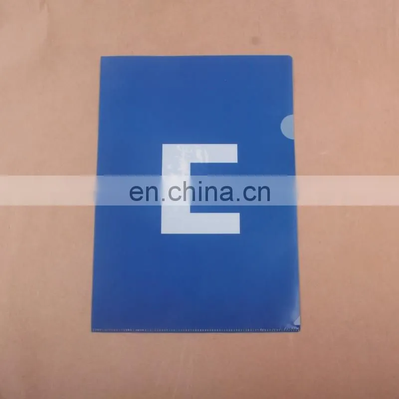 low price good quality PP A4 size L-shape plastic file folder