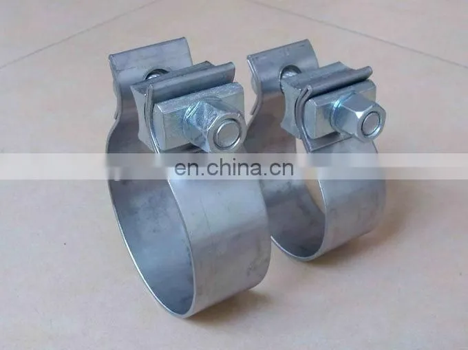 Custom exhaust pipe zine plate galvanize muffler clamp scaffolding pipe clamp