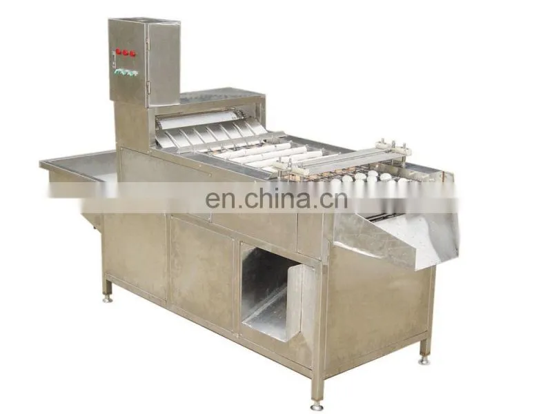 Automatic exported type boiled quail egg shell removal machine with factory price for sale