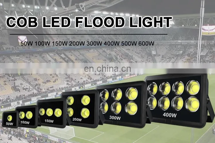 china factory! 300w cob led flood light 2 years warranty waterproof 6500k ip65 100 watt led flood light