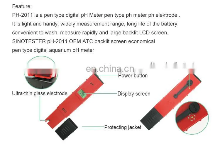 Ph Meter Portable Digital Sensor Medidor De Ph
