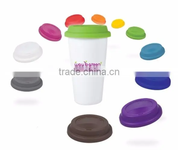 Logo Customized Mug Cup,Ceramic Mug Cup With Silicone Lid FDA Silicone Cup Lid