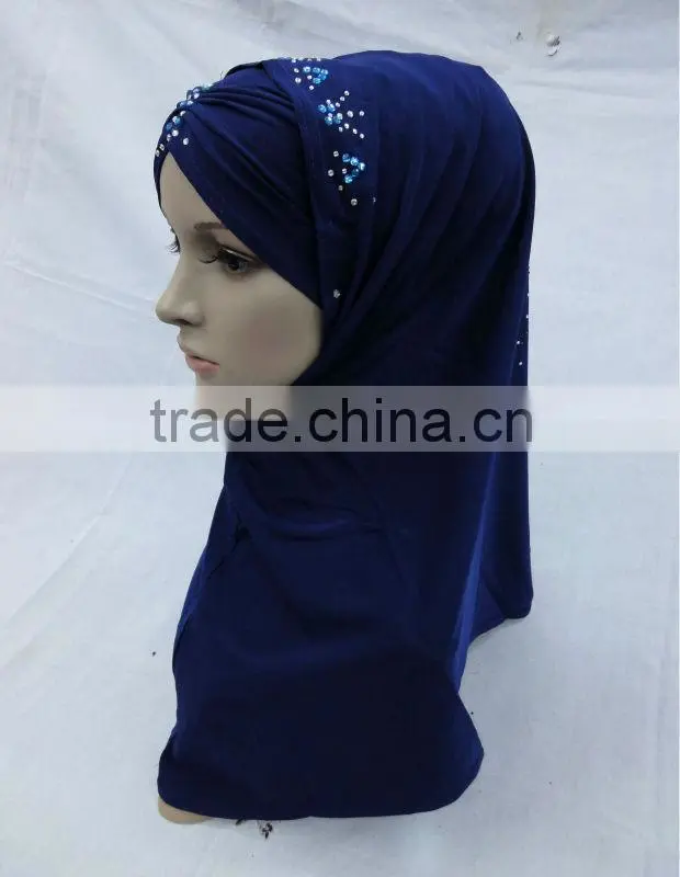 A455 Popular beaded al amira scarves HIJAB