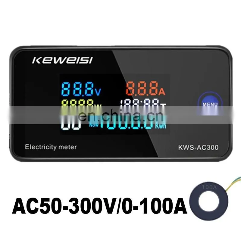 AC 220V 10A 100A Digital Voltmeter Ammeter Power Meter Voltage Tester Energy Volt Amp Watt meter Electricity Monitor