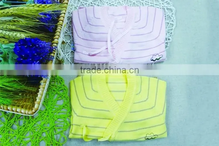 eco-friendly cotton thin knitted pattern new born baby kids knitwear for spring