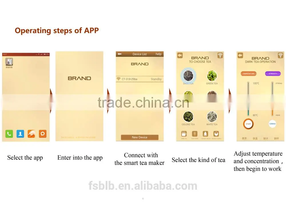 Automatic smart coffee maker with APP
