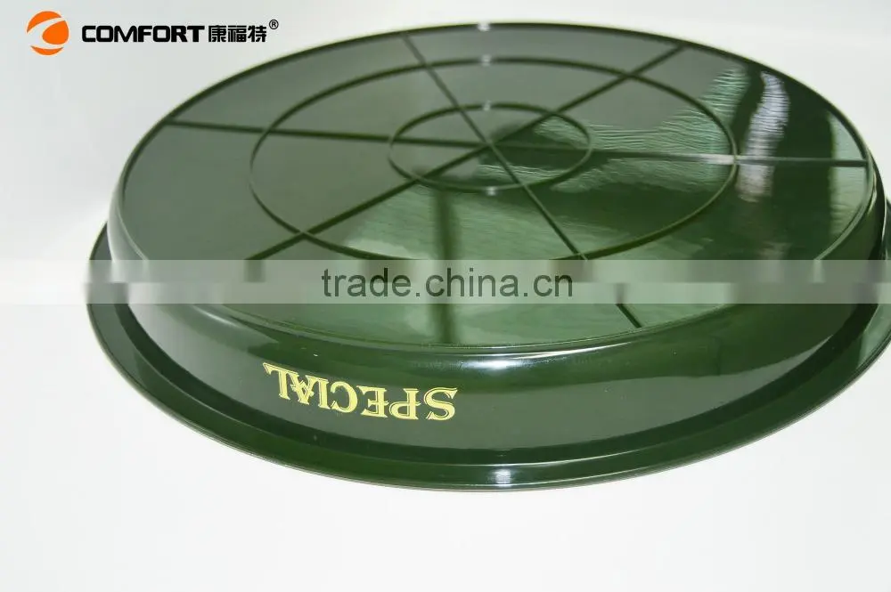 2015 hot design plastic round saucer ABS durable food tray