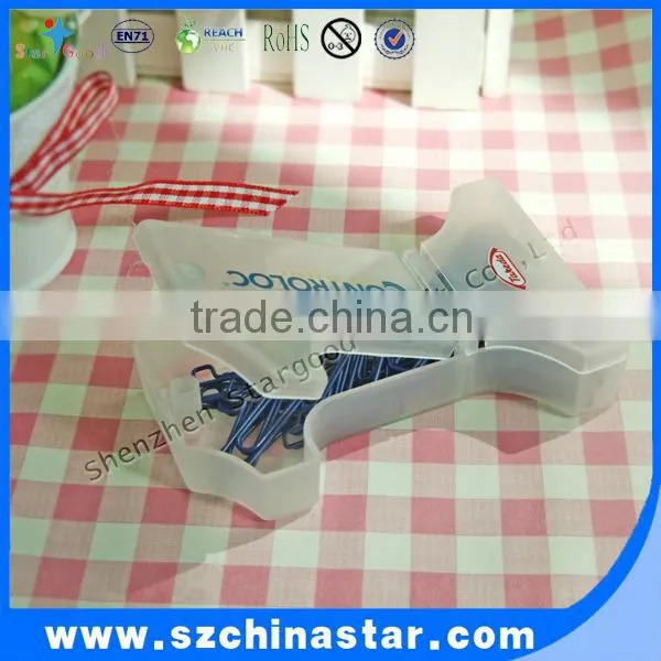 Custom logo metal paper clip in pp box