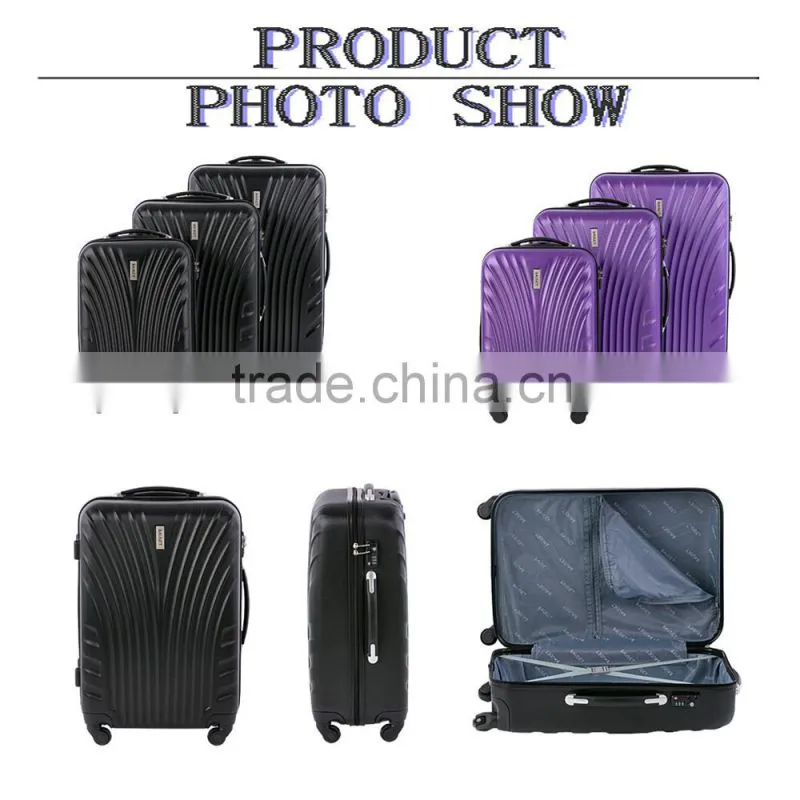 2015 in Russia,USA,EURO 20''/24''/28'' plastic abs trolley suitcase