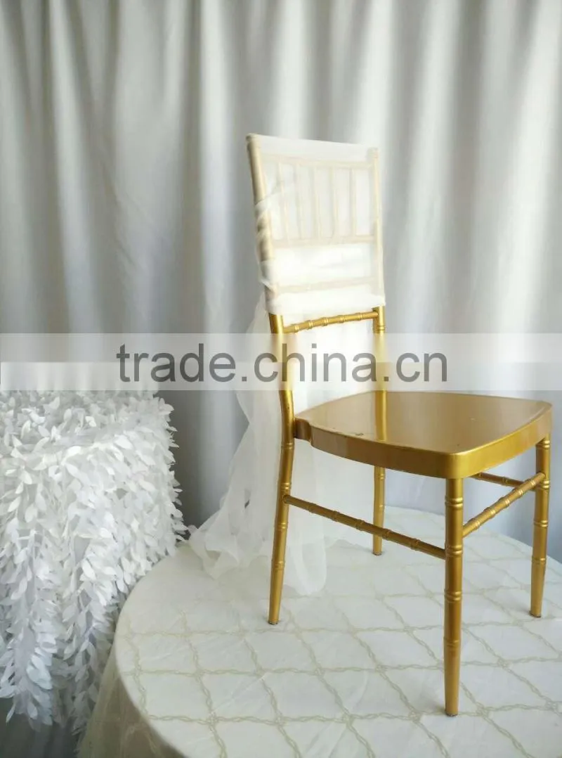 wedding chair cover and chiffon sash
