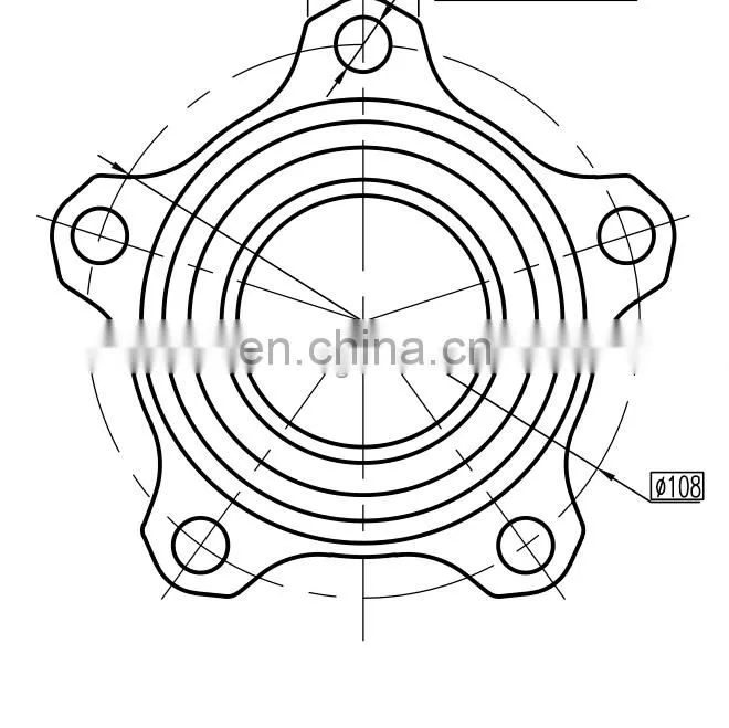 A21R23.3103145 VKBA6526 front hub bearing conical double-row with flange for GAZelle car