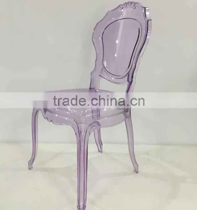 Modern designer popular transparent PC chair for sale