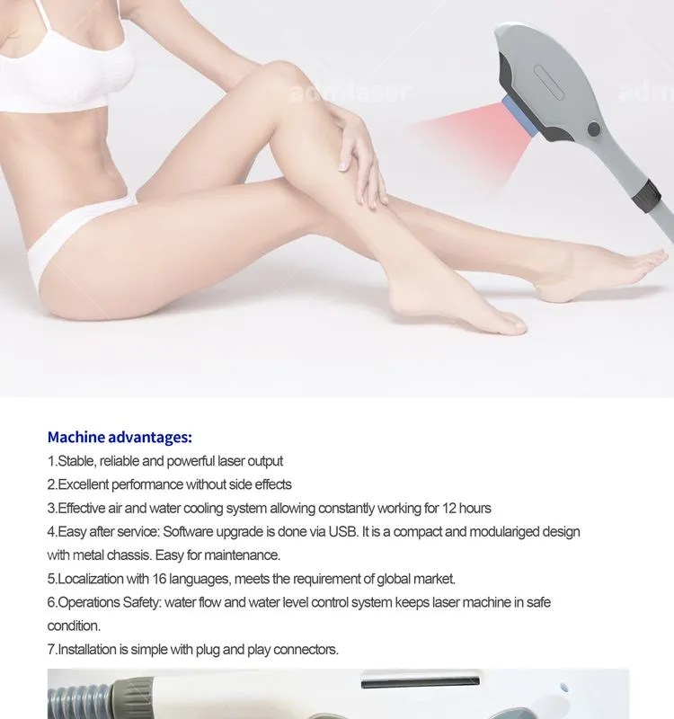 Beauty Salon Use Facial Care Skin Rejuvenation Portable Ipl Hair Removal Machine