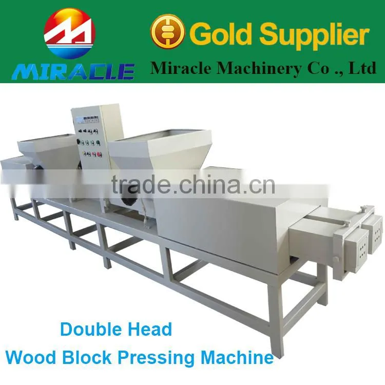 Hot sale double head wood pallet block machine/sell in india pallet block machine