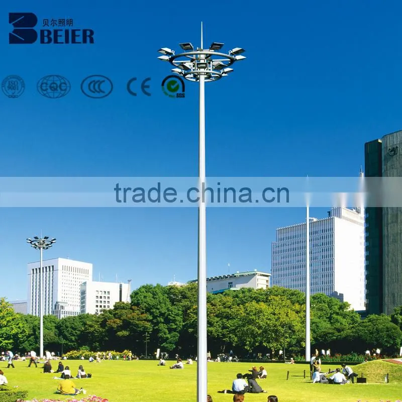 30m high mast lighting pole for school factory