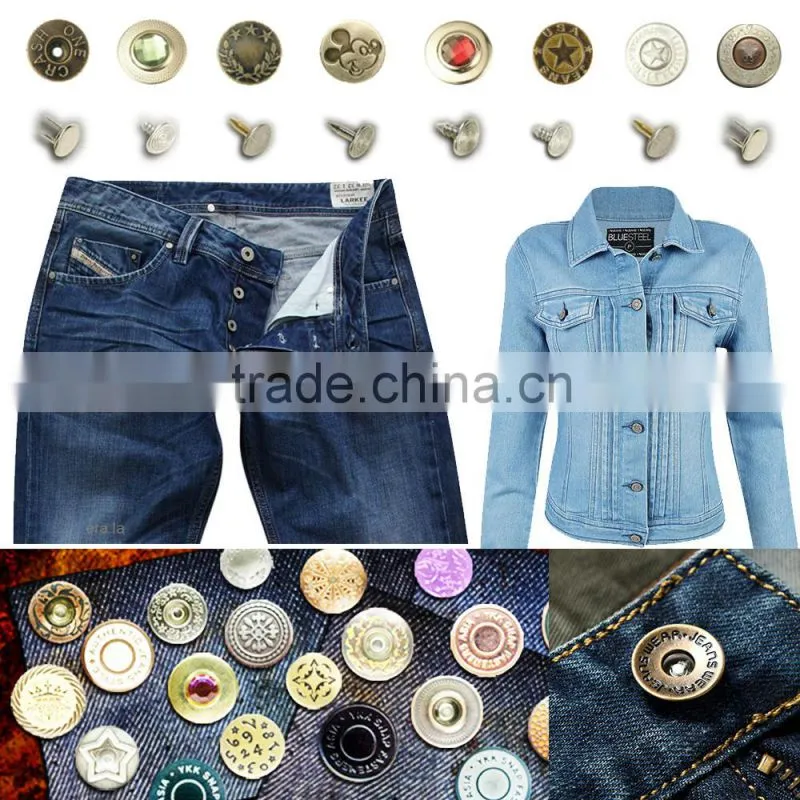 The Newest Best sell black shank jeans buttons machine
