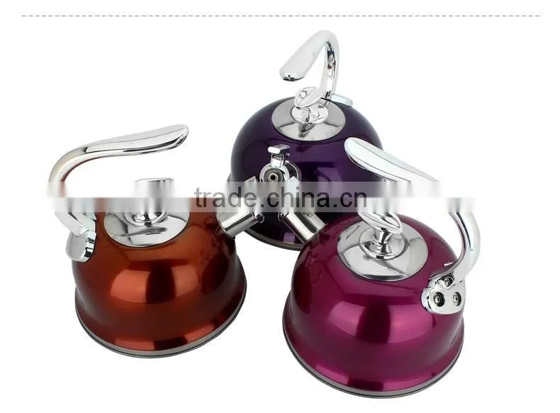 modern design stainless steel ball shape whistling kettle/ water pitcher/ teapot
