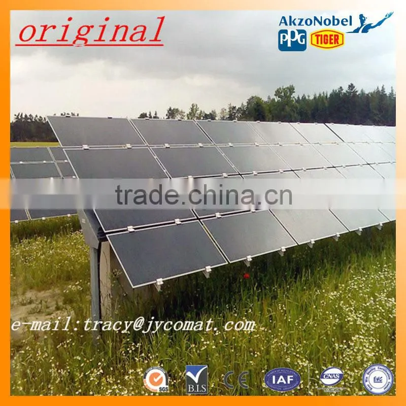 anodized silver /black aluminum extruded profiles for solar energy frames manufacturer in CHINA