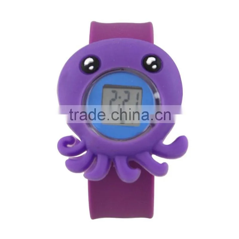 LP1511 Wholesale digital movement LCD silicone cartoon watch