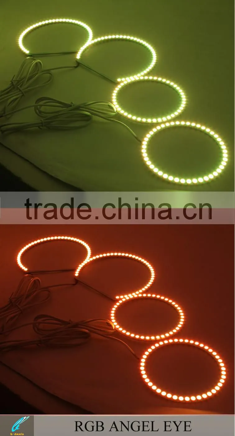 rgb changing color angel eyes headlights for ford f ocus 08