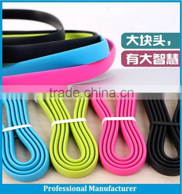 High quality flat noodle usb cable