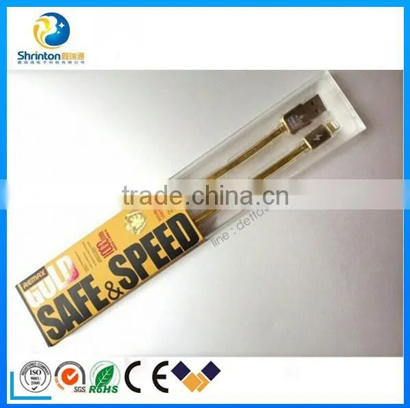 Hot selling Remax double sided 2.1A kingkong USB data cable for Samsung