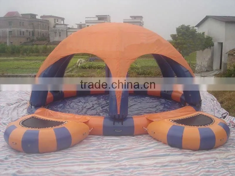inflatable pool with tent