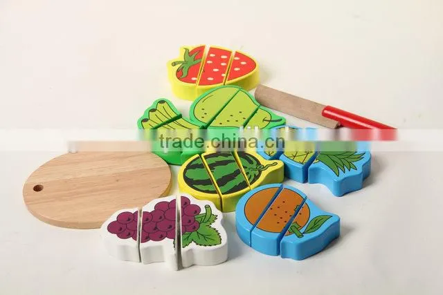 Kids wooden cutting fruit toy