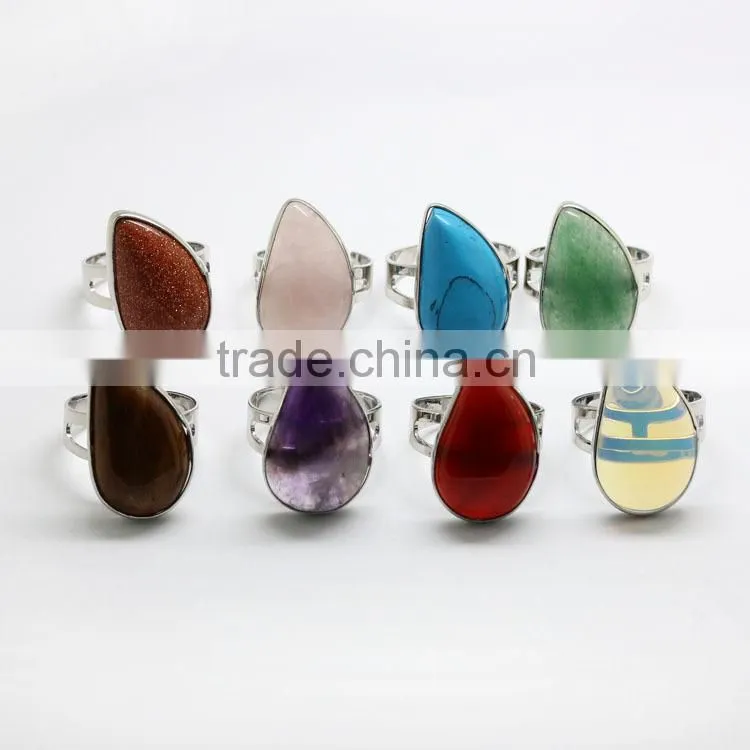 RG1086 Wholesale freeform labradorite rings