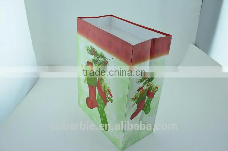 christmas stocking design gift bag