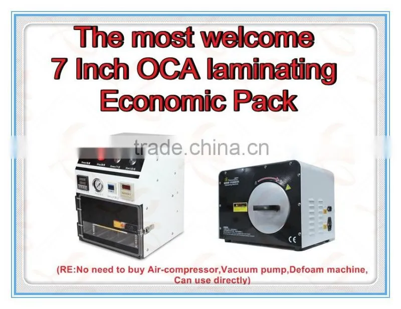 LY 838 OCA vacuum laminator with LY 965 3 in 1 defoam machine,the most welcome 7 Inch OCA laminating Economic Pack