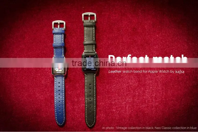 Original kajsa Neo Classic Collection Genuine Leather Watch Band Wrist Strap For 42MM Apple Watch MT-3967