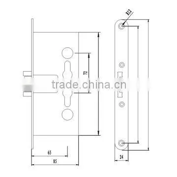 New Safety Locking System fire rated door lock
