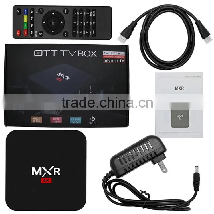2016 Hot selling MXR RK3229 Quad core Android TV BOX OTT TV BOX