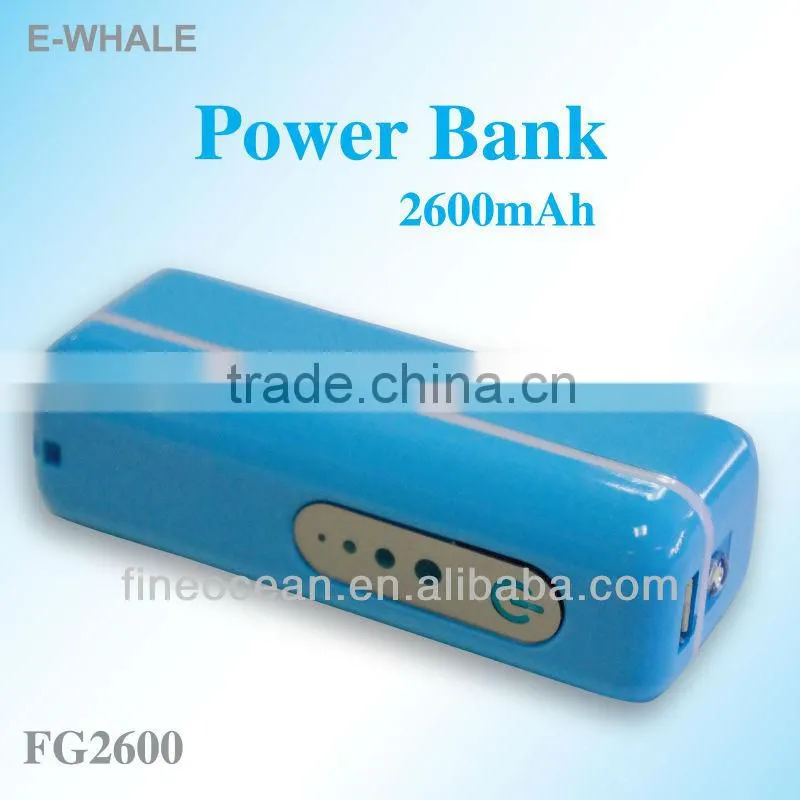 Mobile Power bank portable 2600mah for smartphone FG2600