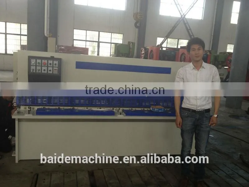 QC12K-10*2500 swing beam hydraulic shearing machineCNC hydraulic shearing machine for sale with a good quality