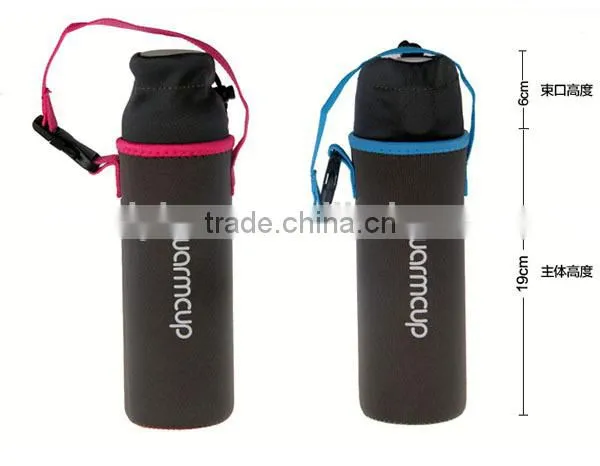 2015 new design promotion pretty cooling cup holder with lanyard