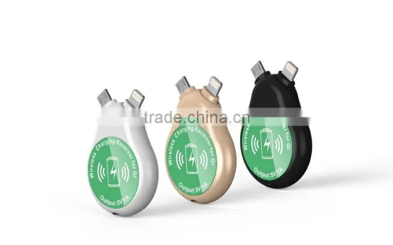 REYON qi wireless charger receiver with 1000mah power bank for galaxy s5 mini size for restaurant,coffee shop etc.