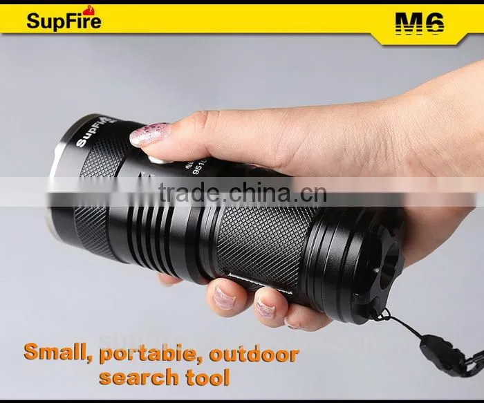 M6 using 3*T6 torch 2200lumens high power led flashlight