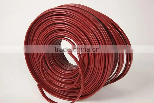Heat resistant self regulating pipe insulation, roof snow melting silicone heating cable